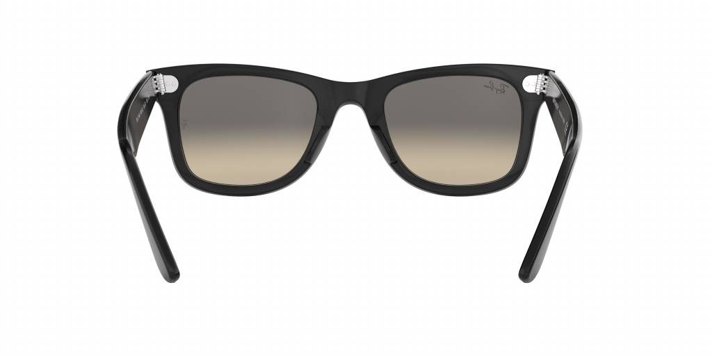 たか Ray-Ban RB2140-F 901/32 Ray-Ban RB2140 901 32 Wayfarer Sunglasses - Black & Grey - Amevista