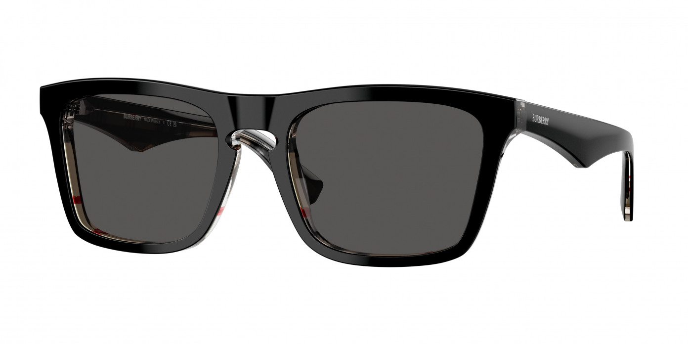 Burberry  BE4434 412187 Top Black On Vintage Check (Dark Grey)