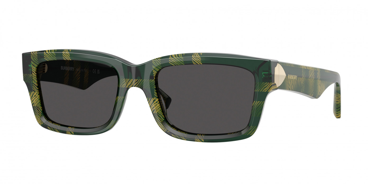 Burberry  BE4443 412587 Check Green (Dark Grey)