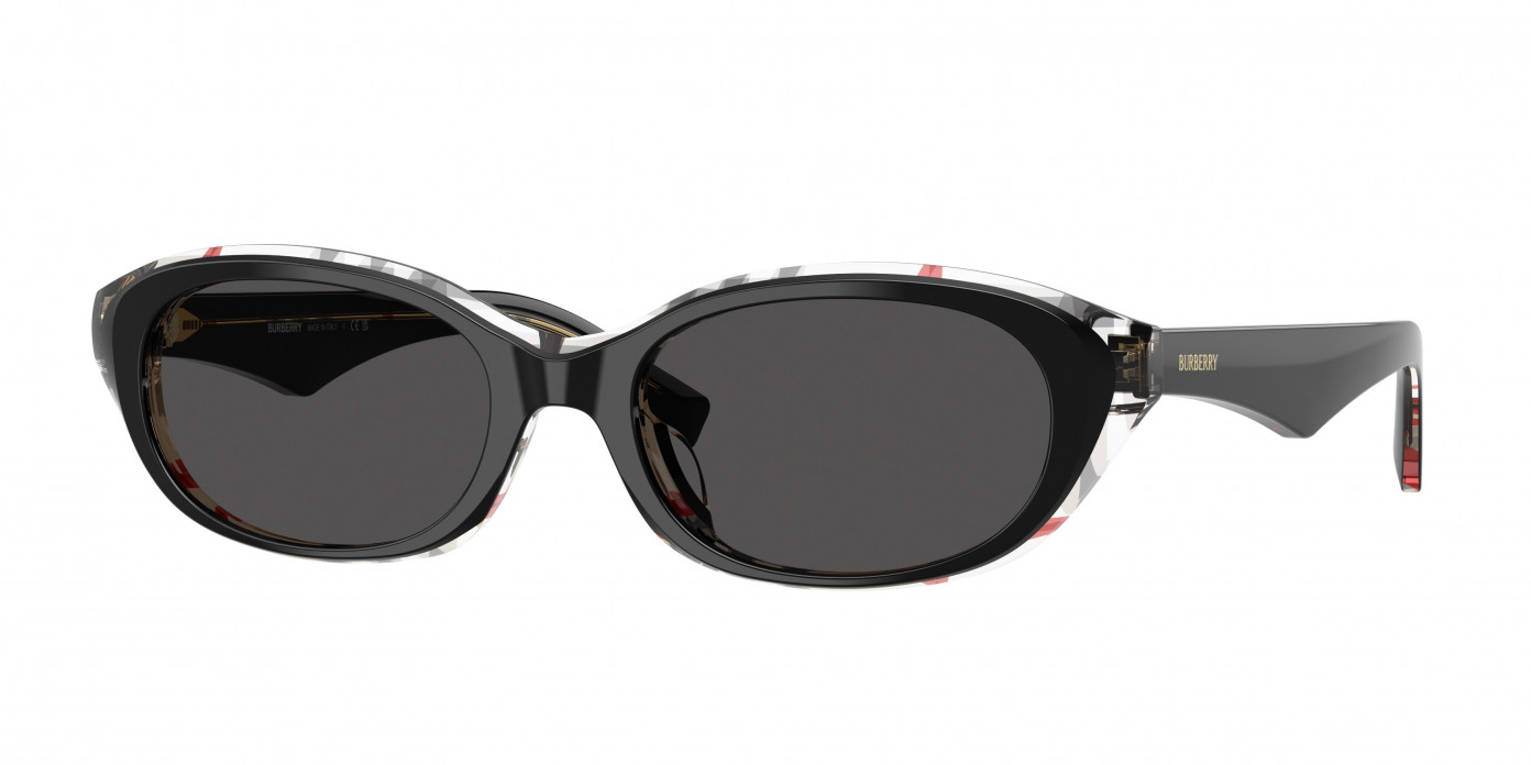 Burberry  BE4447D 412187 Top Black Vintage Check (Dark Grey)