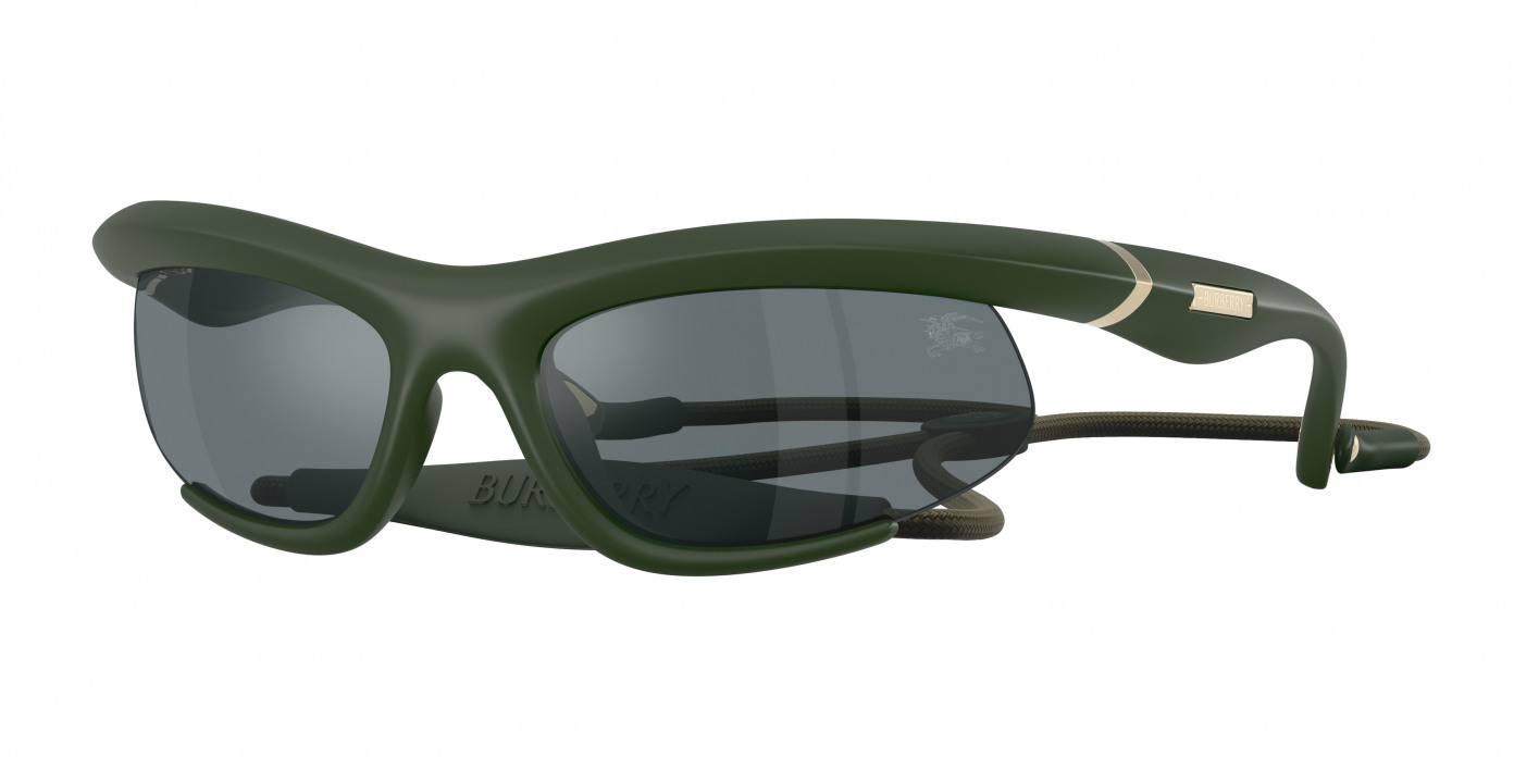 Burberry  BE4462 41556G Rubber Green (Grey Mirror Black)