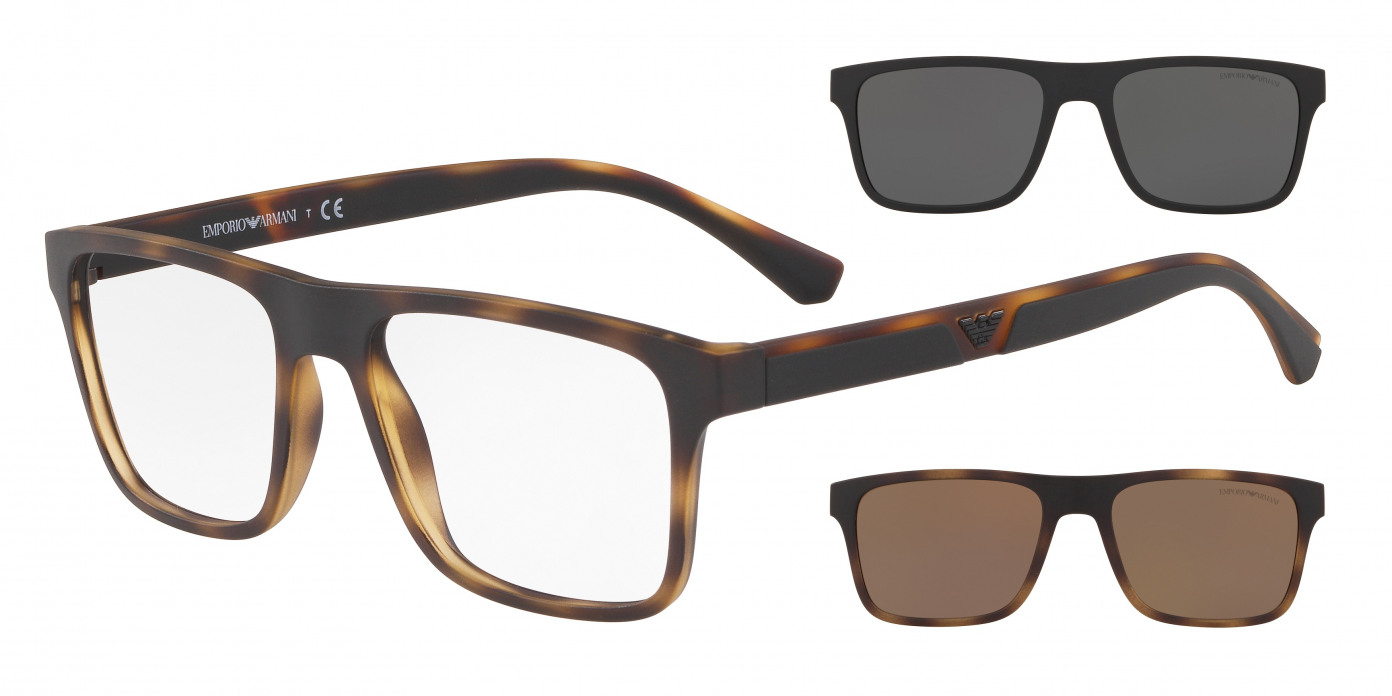 Emporio Armani  EA4115 58021W Matte Havana (Clear)