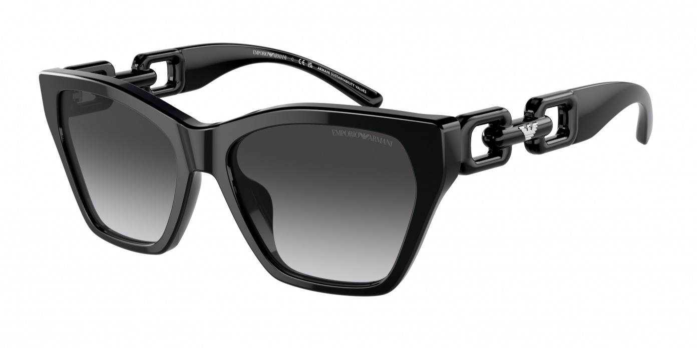 Emporio Armani  EA4203U 50178G Shiny Black (Gradient Smoke)