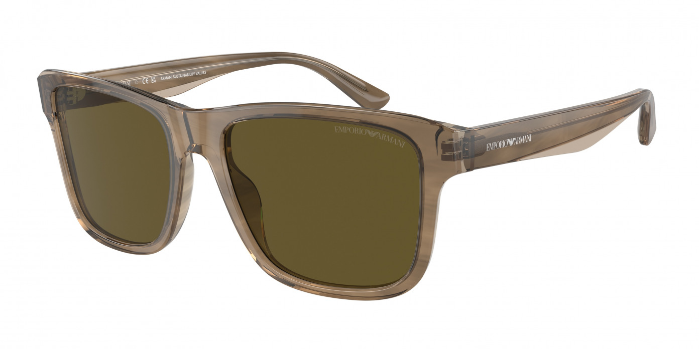 Emporio Armani  EA4208 605573 Shiny Green/top Brown (Dark Brown)
