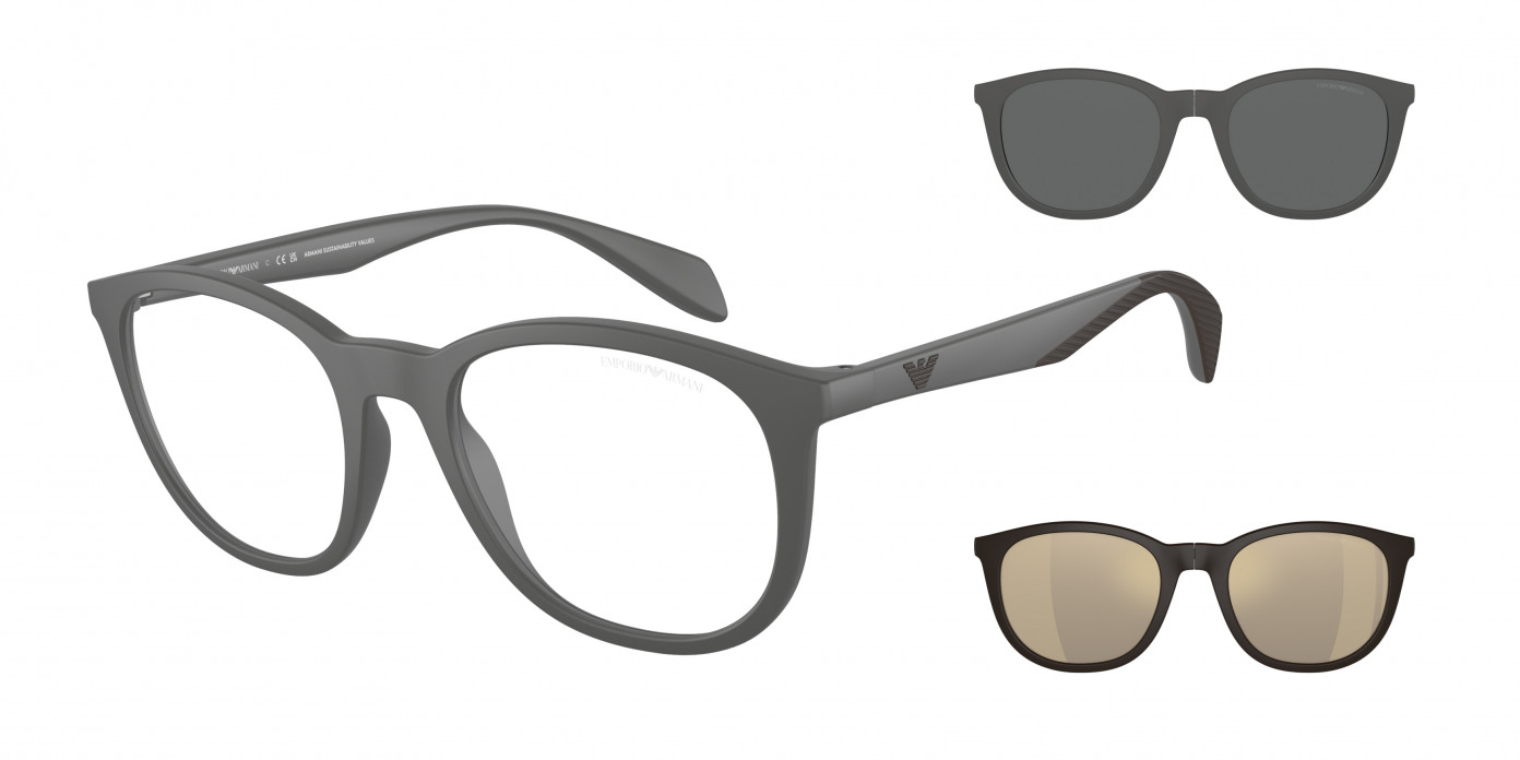 Emporio Armani  EA4211 51261W Matte Grey (Clear)