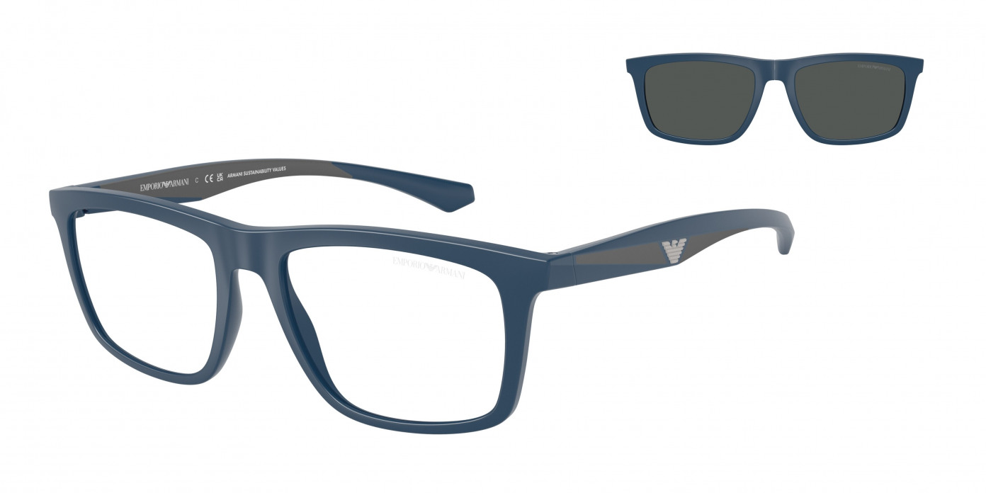Emporio Armani  EA4235 61851W Matte Blue (Clear)