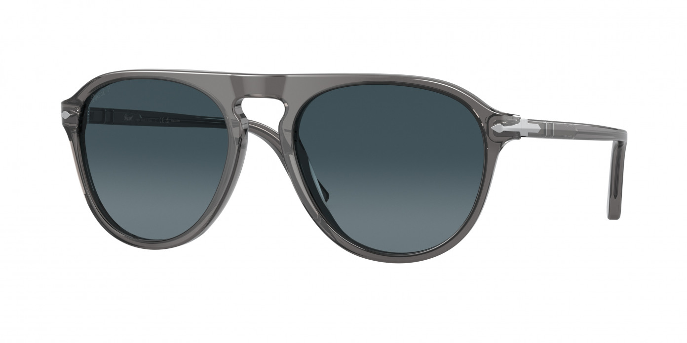 Persol  PO3302S 1196S3 Transparent Grey Polarized (Light Blue Gradient Dark Blue Polar)