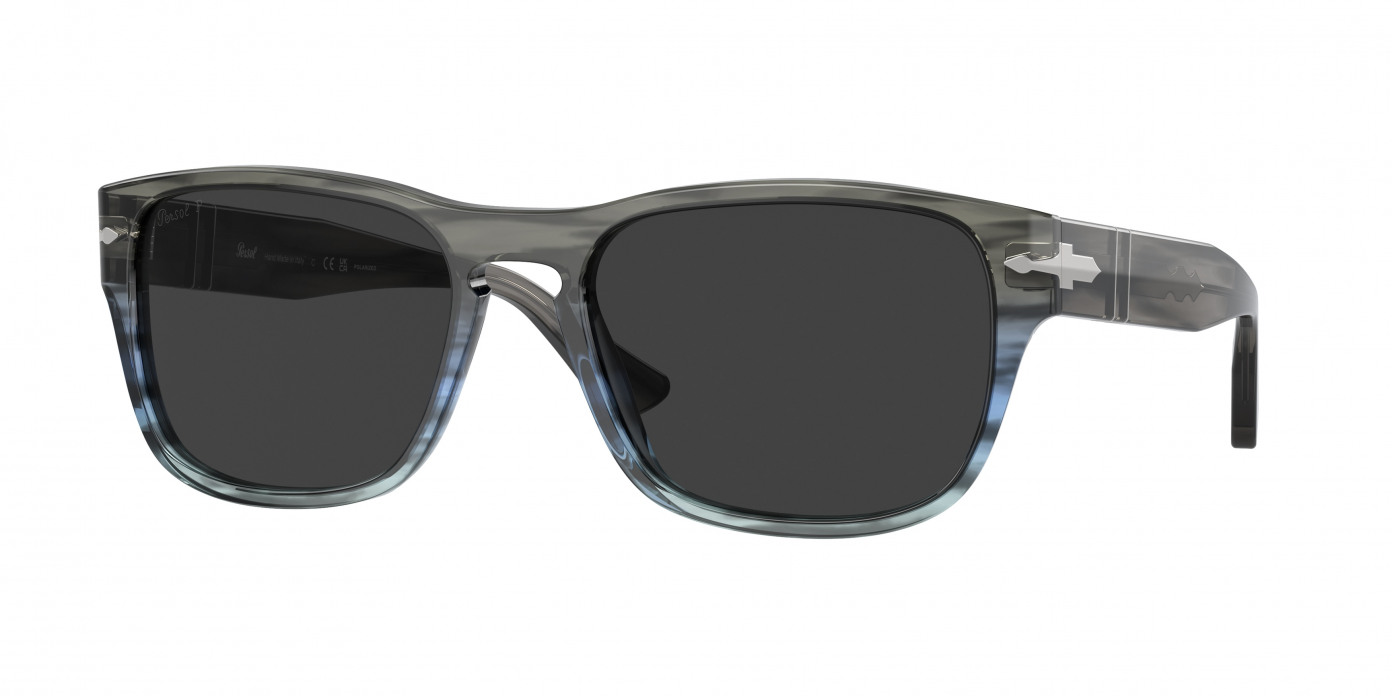 Persol  PO3341S 120548 Striped Grey Gradient Blue Polarized (Polar Dark Grey)