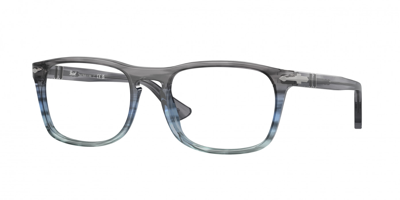 Persol  PO3344V 1205 Striped Grey Gradient Blue