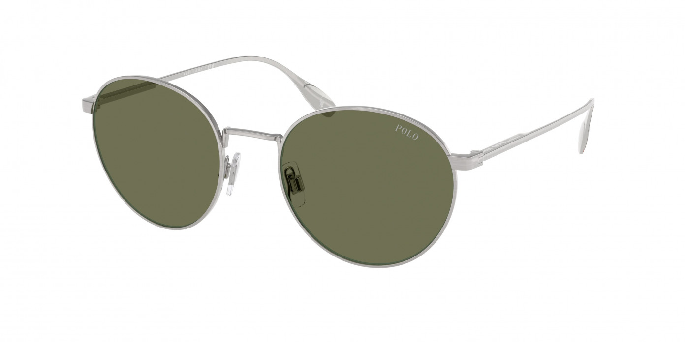 Polo Ralph Lauren  PH3158 942371 Brushed Silver (Bottle Green)