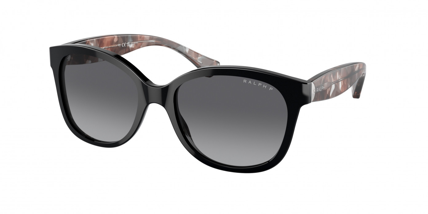 Ralph By Ralph Lauren  RA5191 5001T3 Shiny Black Polarized (Polar Gradient Grey)