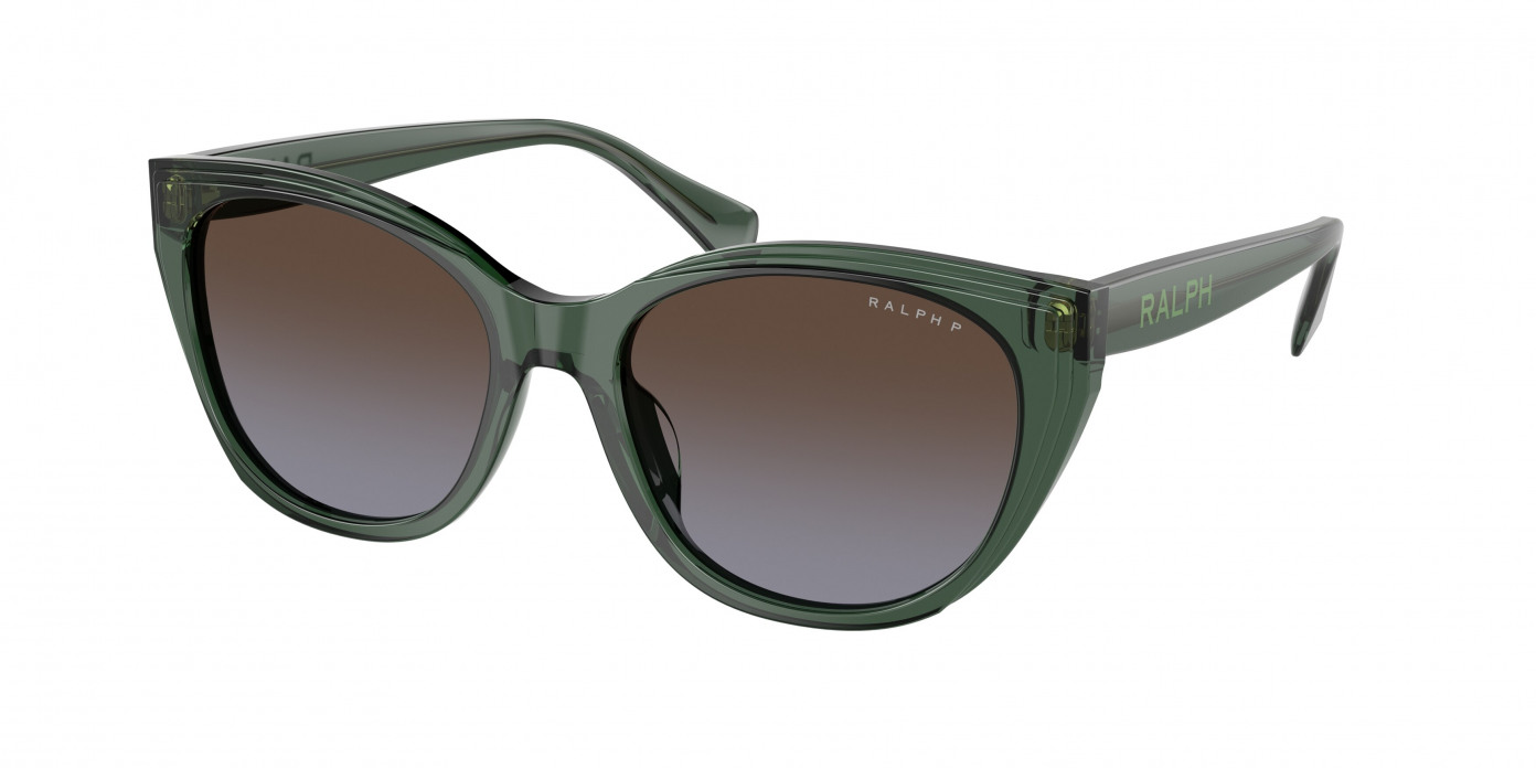 Ralph By Ralph Lauren  RA5324U 6206T5 Shiny Transparent Green Polarized (Polar Gradient Brown)
