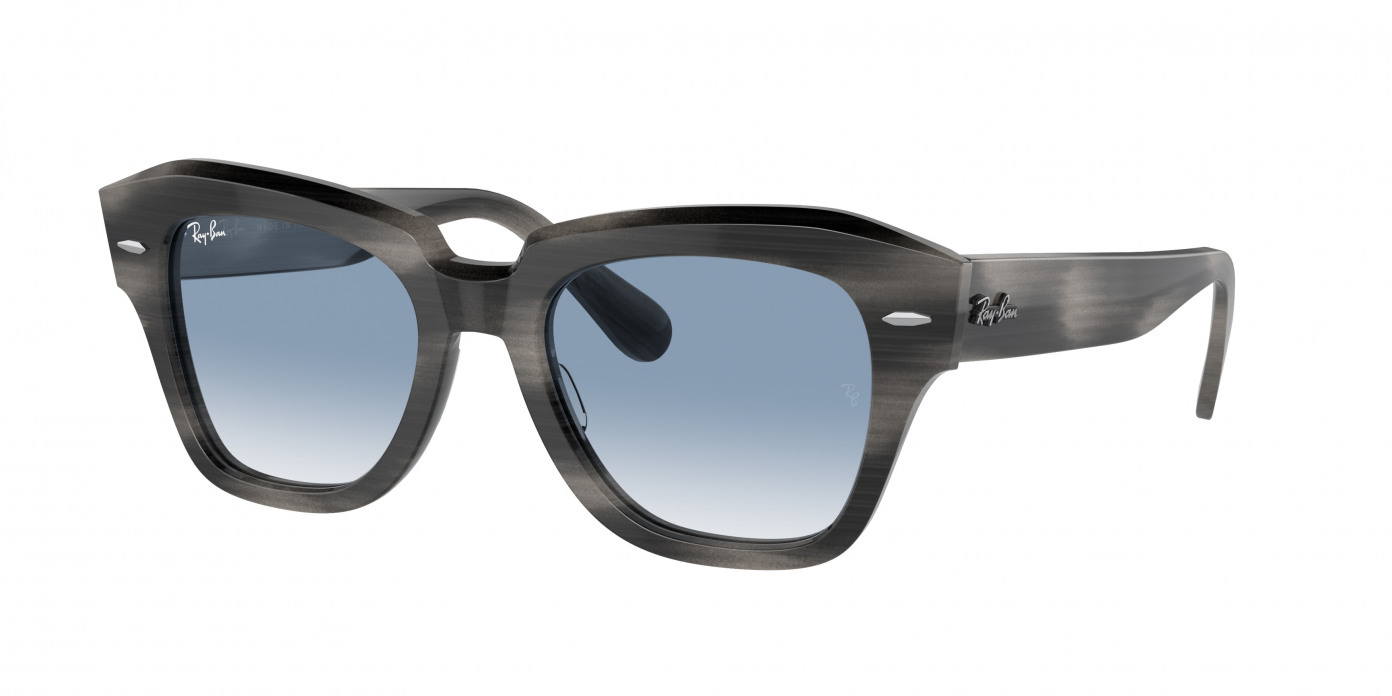 Ray-ban State Street RB2186 14043F Striped Grey (Clear & Blue)