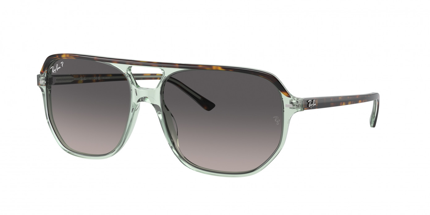 Ray-ban Bill One RB2205 1376M3 Havana On Transparent Green Polarized (Grey)