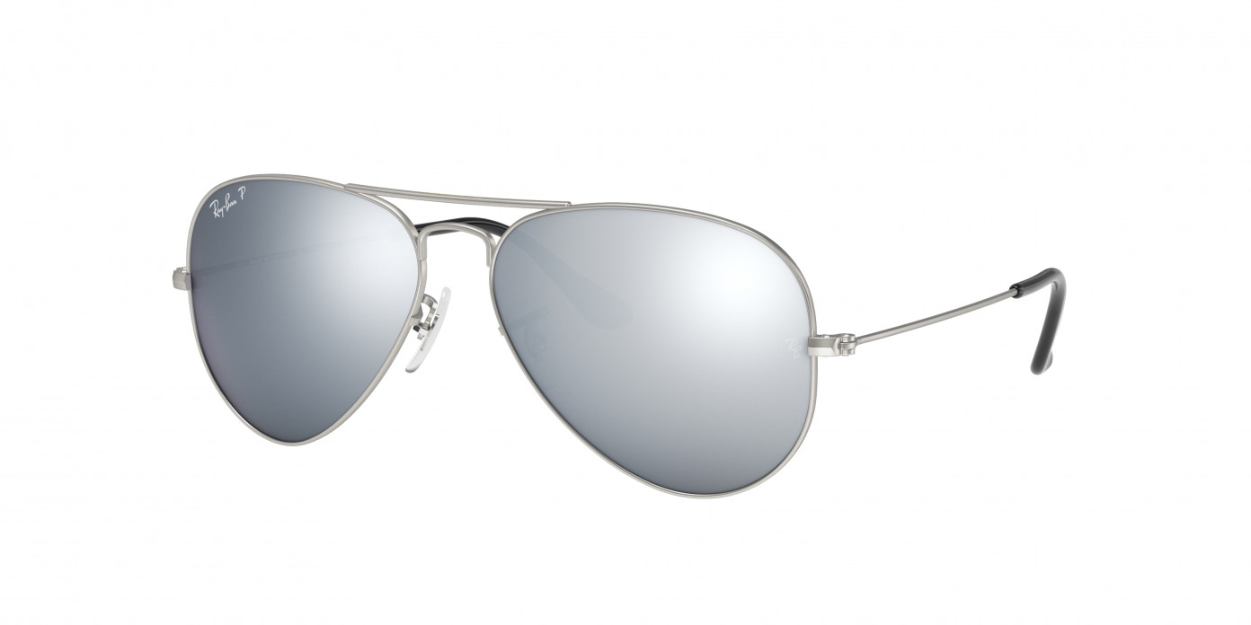 Ray-ban Aviator Large Metal RB3025 019/W3 Silver Polarized (Dark Grey)