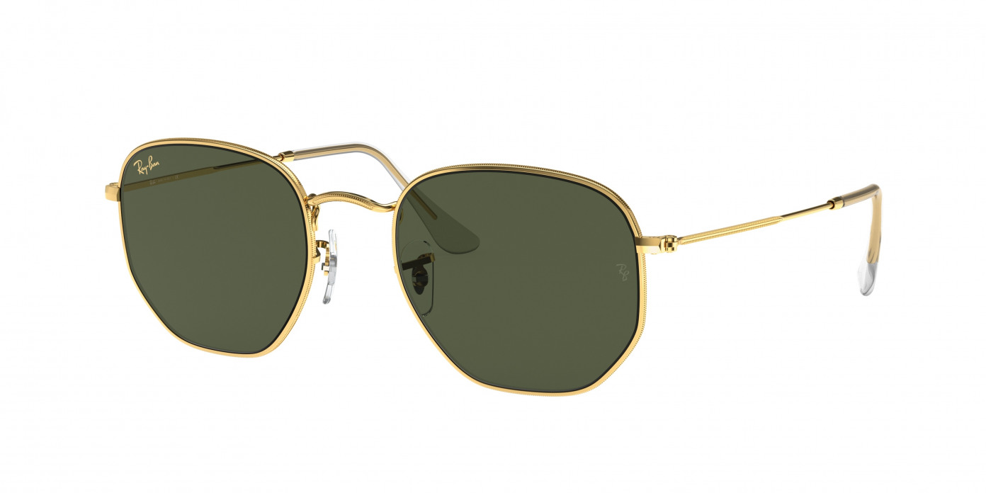 Ray-ban Hexagonal RB3548 919631 Gold (Green Classic G-15)