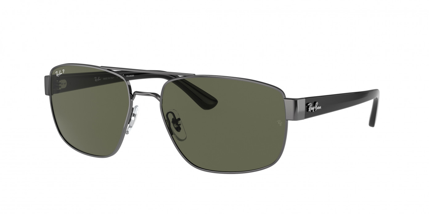 Ray-ban  RB3663 004/58 Gunmetal Polarized (Polarized Green Classic G-15)