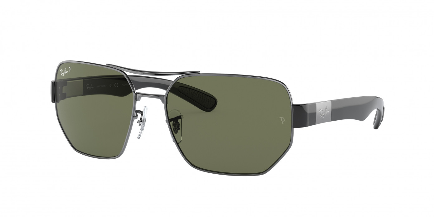 Ray-ban  RB3672 004/9A Gunmetal Polarized (Polarized Green Classic G-15)