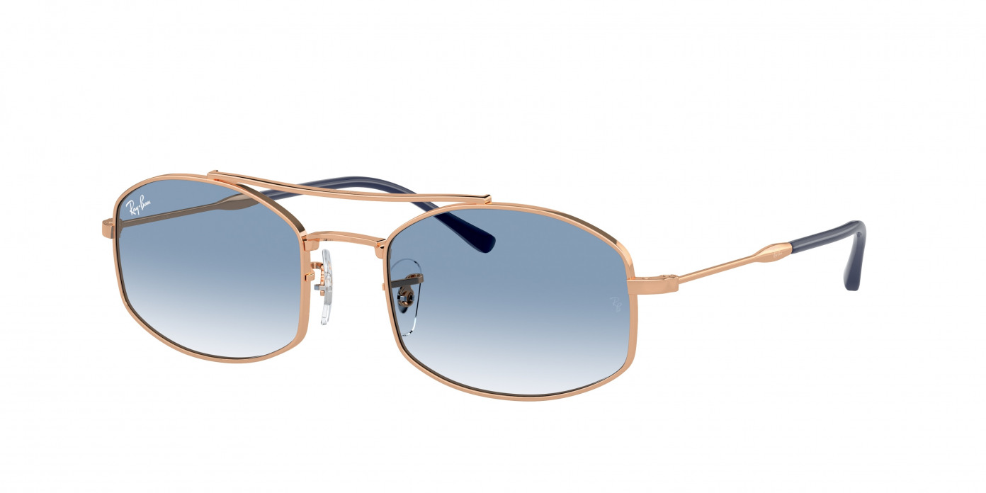 Ray-ban  RB3719 92623F Rose Gold (Clear/Blue)