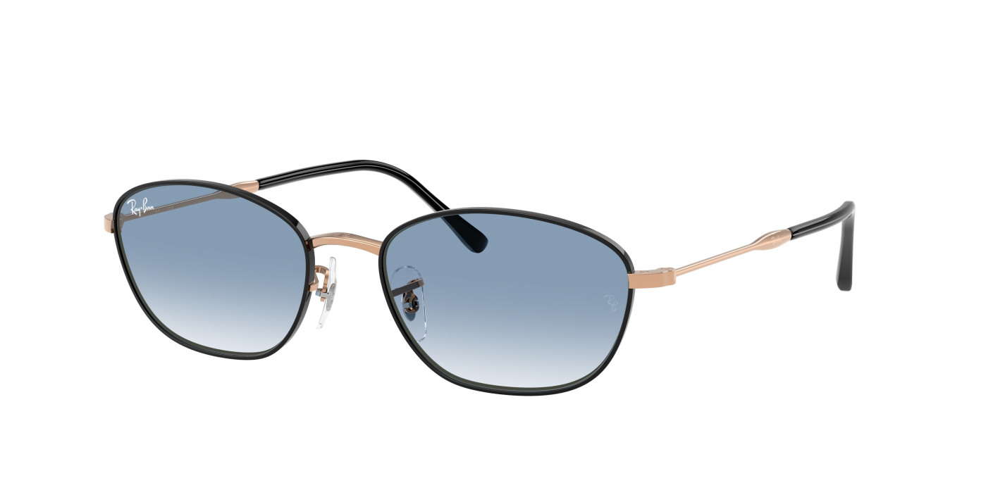 Ray-ban  RB3749 92723F Black On Rose Gold (Clear Gradient Blue)