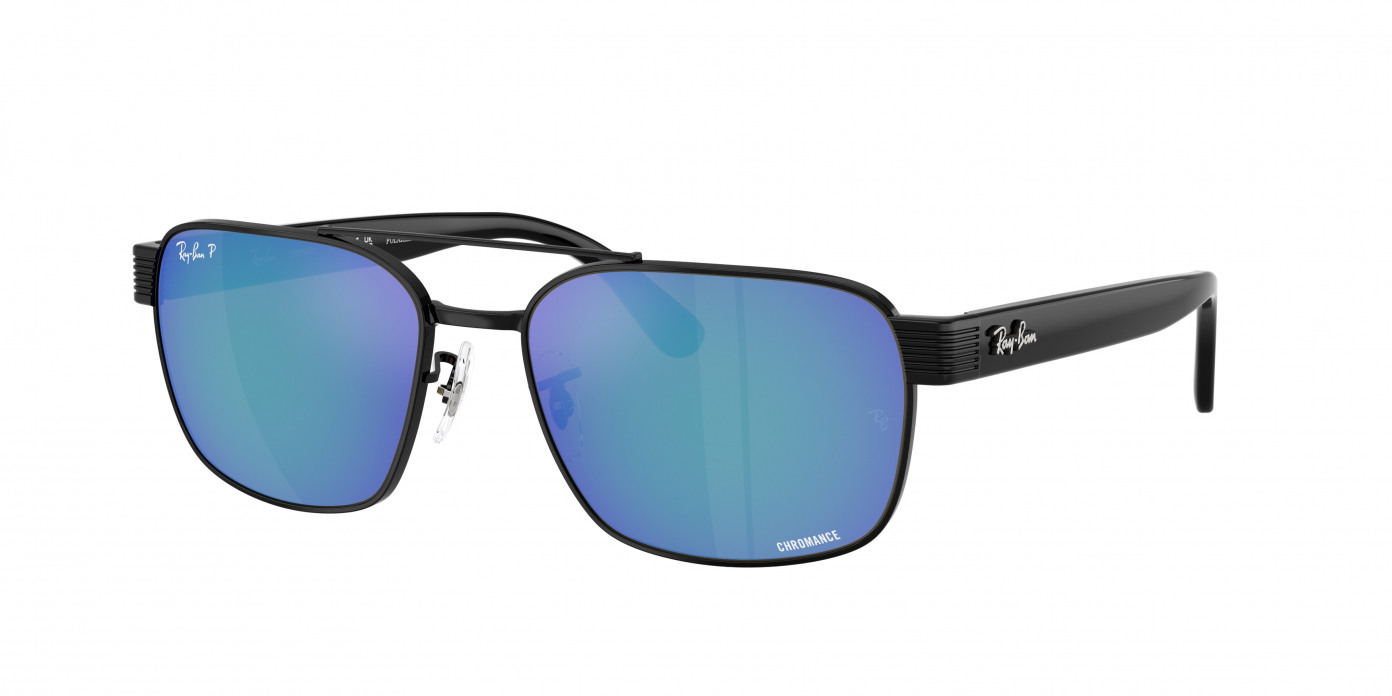 Ray-ban  RB3751CH 002/4L Black Polarized (Polar Grey Mirror Blue)