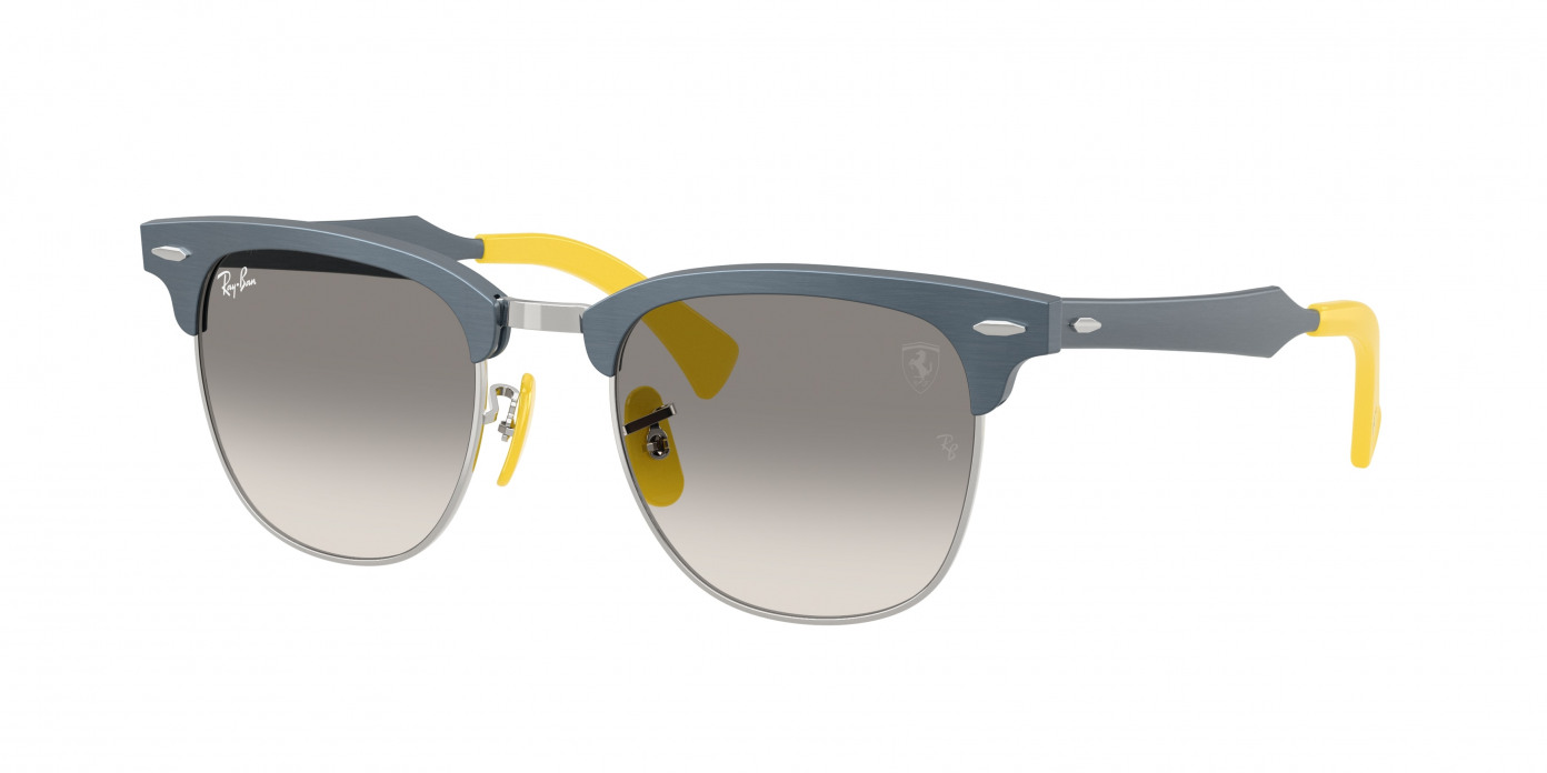 Ray-ban Ferrari  RB3807M F11232 Brushed Blue On Silver (Clear Gradient Grey)