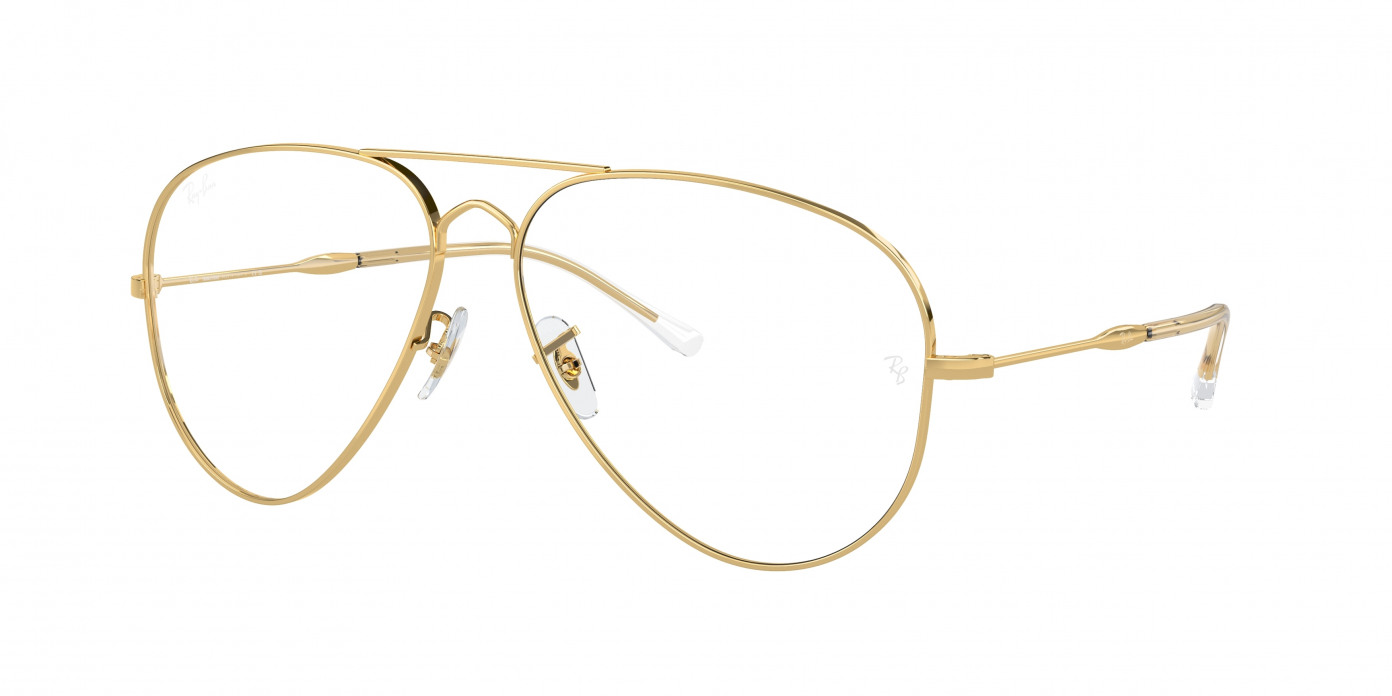 Ray-ban Old Aviator RB3825 001/GG Arista Gold (Clear/Blue)