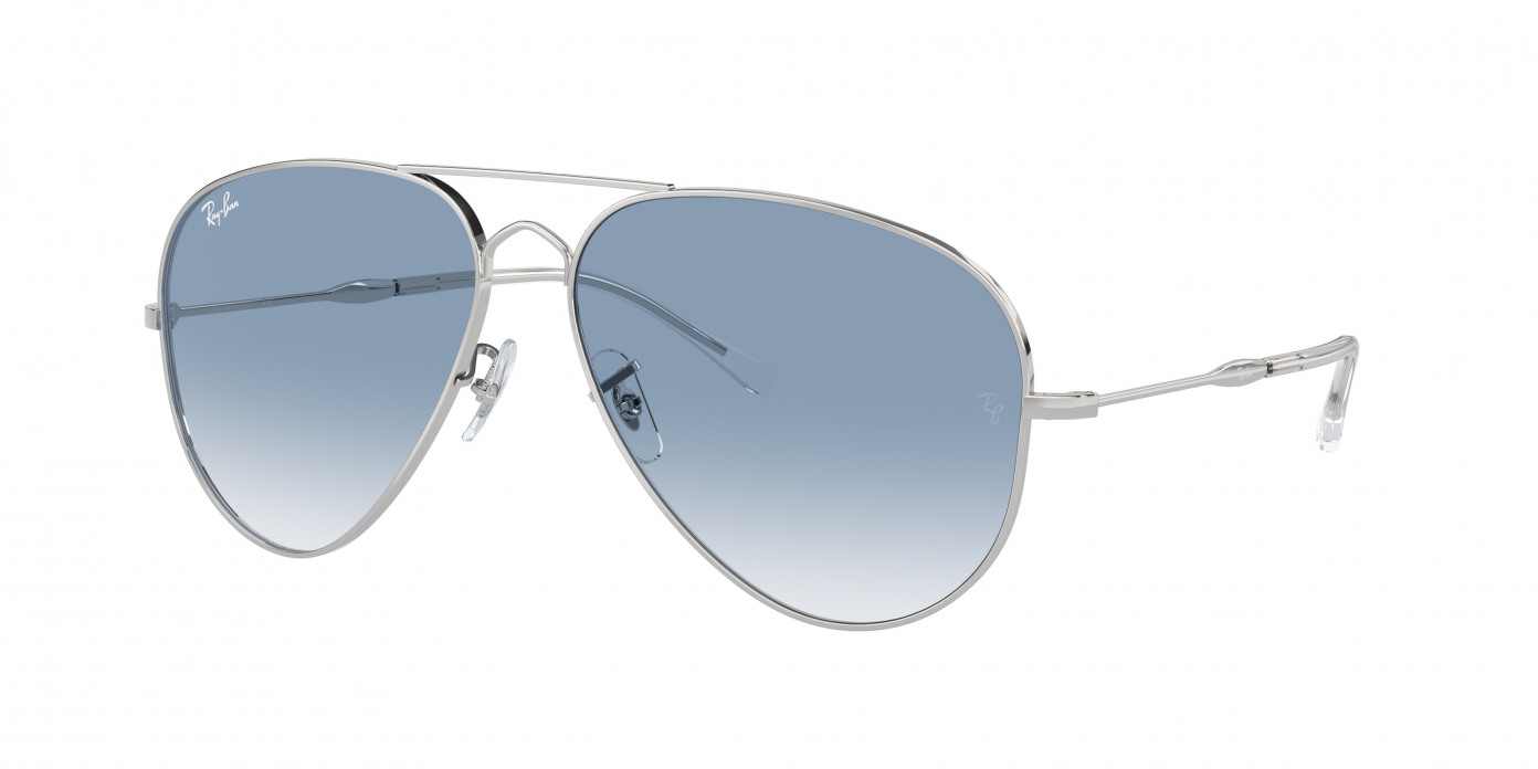 Ray-ban Old Aviator RB3825 003/3F Silver (Clear & Blue)