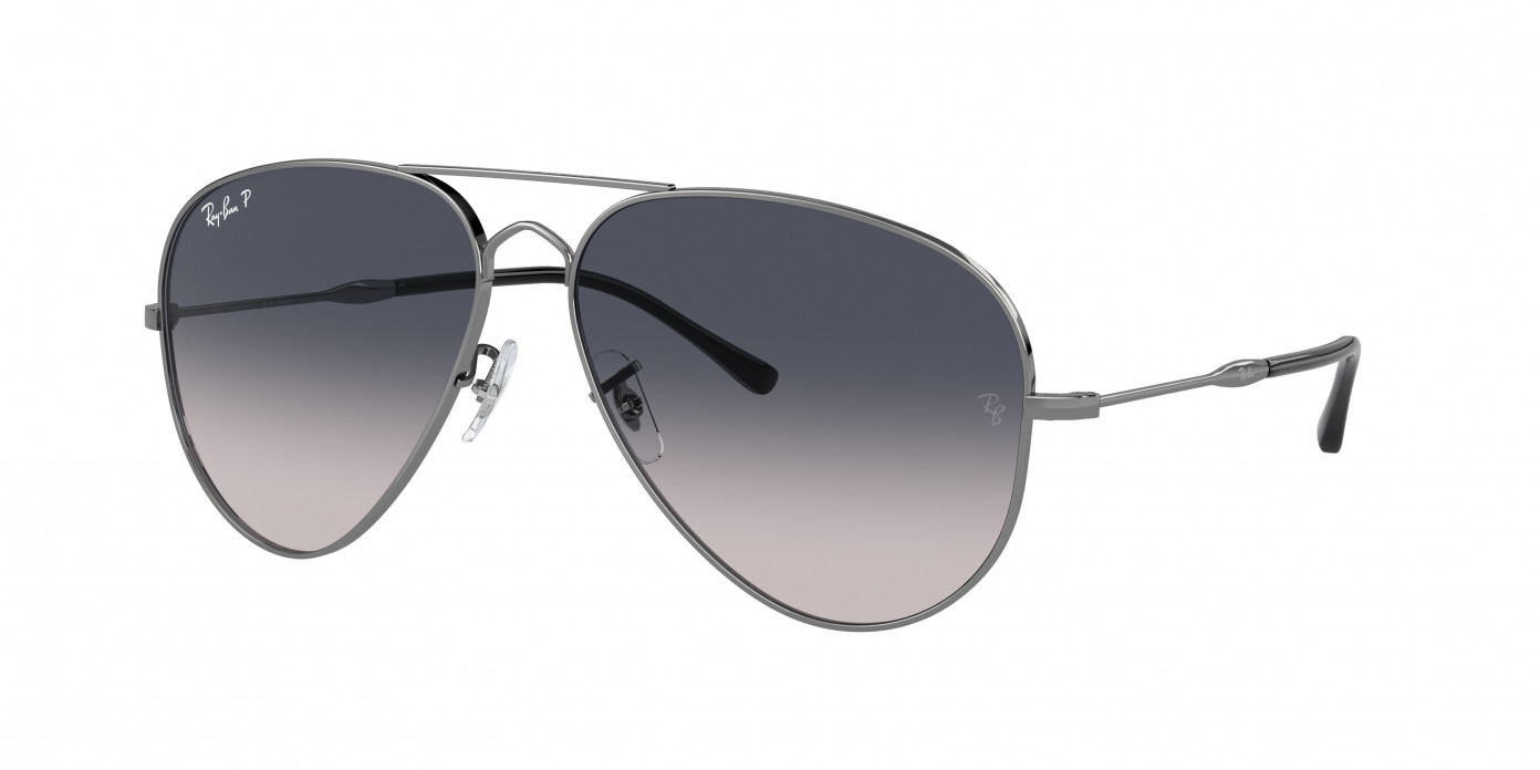 Ray-ban Old Aviator RB3825 004/78 Gunmetal Polarized (Blue)