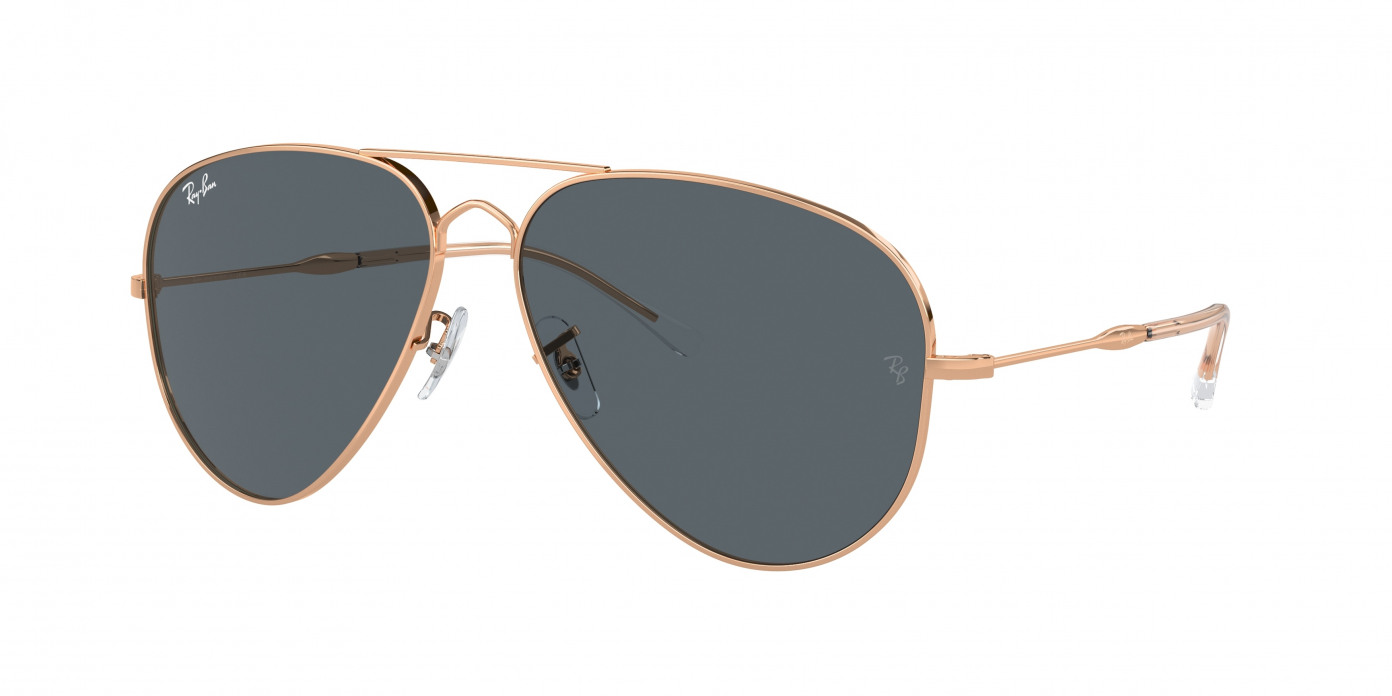 Ray-ban Old Aviator RB3825 9202R5 Rose Gold (Blue)