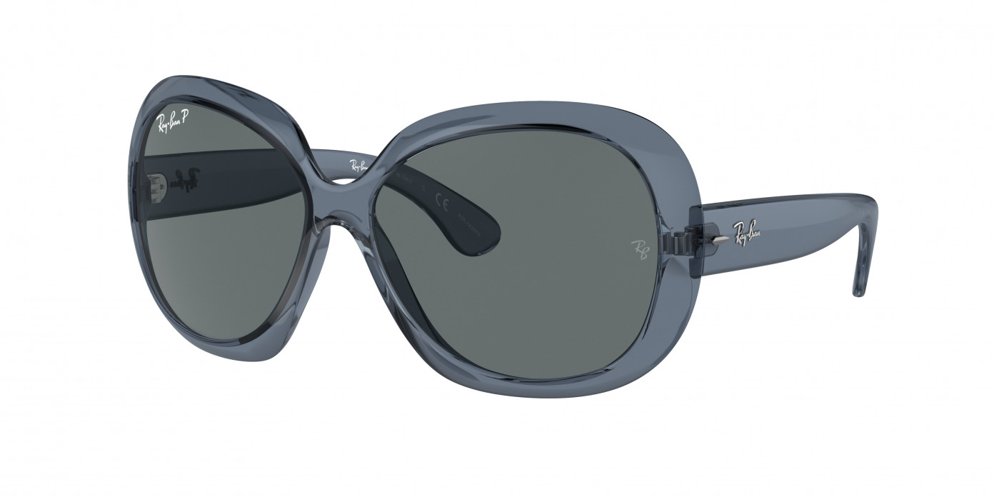 Ray-ban Jackie Ohh Ii RB4098 659281 Transparent Blue Polarized (Dark Grey)