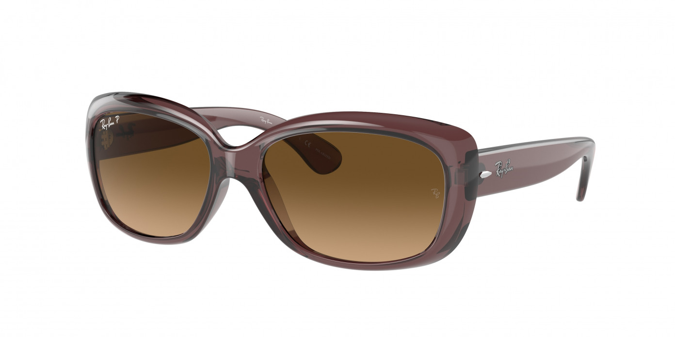 Ray-ban Jackie Ohh RB4101 6593M2 Transparent Dark Brown Polarized (Brown Gradient Polar)