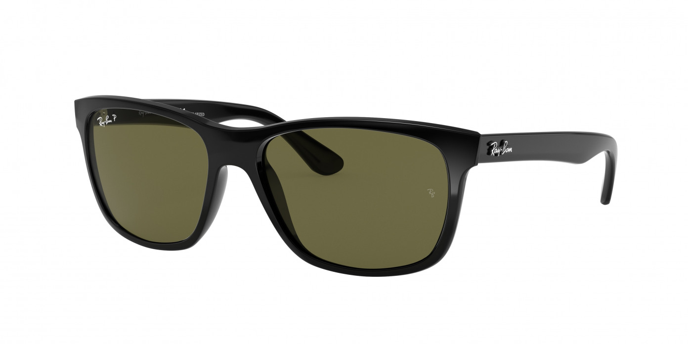 Ray-ban Rb4181 RB4181 601/9A Black Polarized (Green)