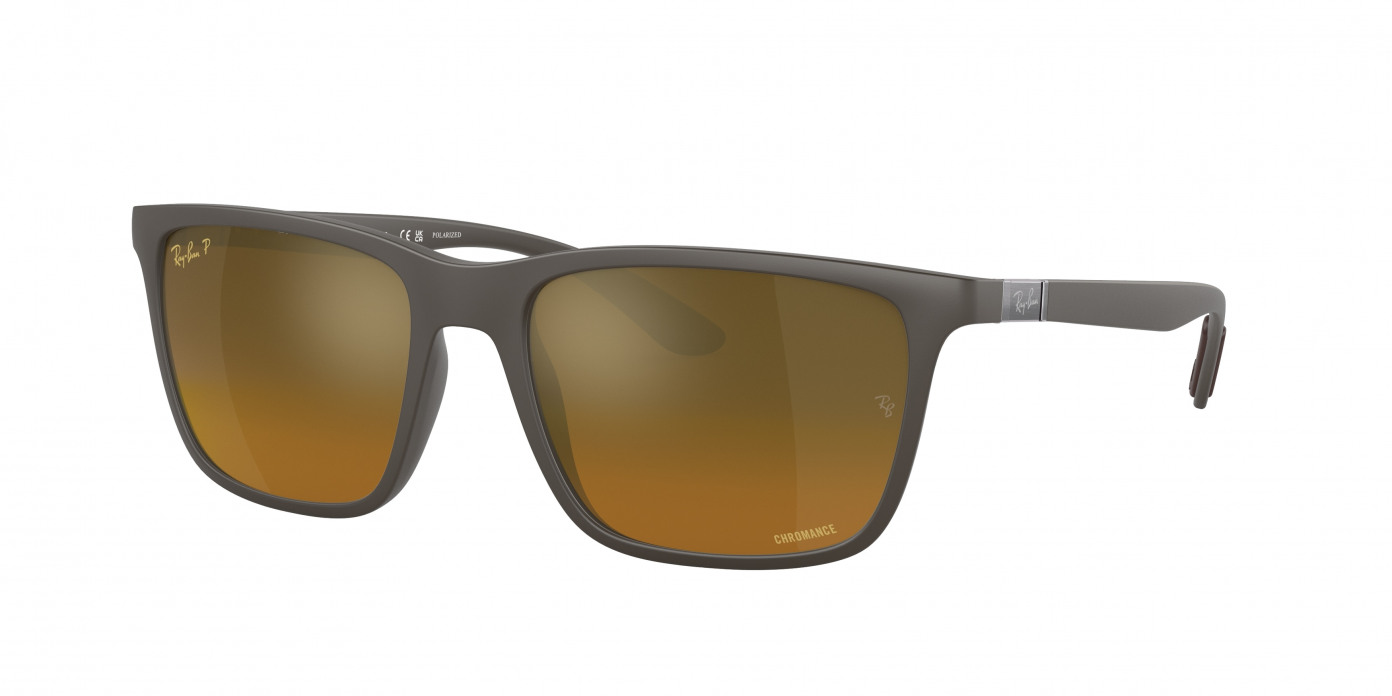 Ray-ban  RB4385 6124A3 Brown Polarized (Brown/Gold)