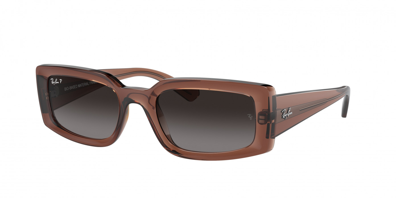 Ray-ban Kiliane RB4395 6678T3 Transparent Brown Polarized (Grey)