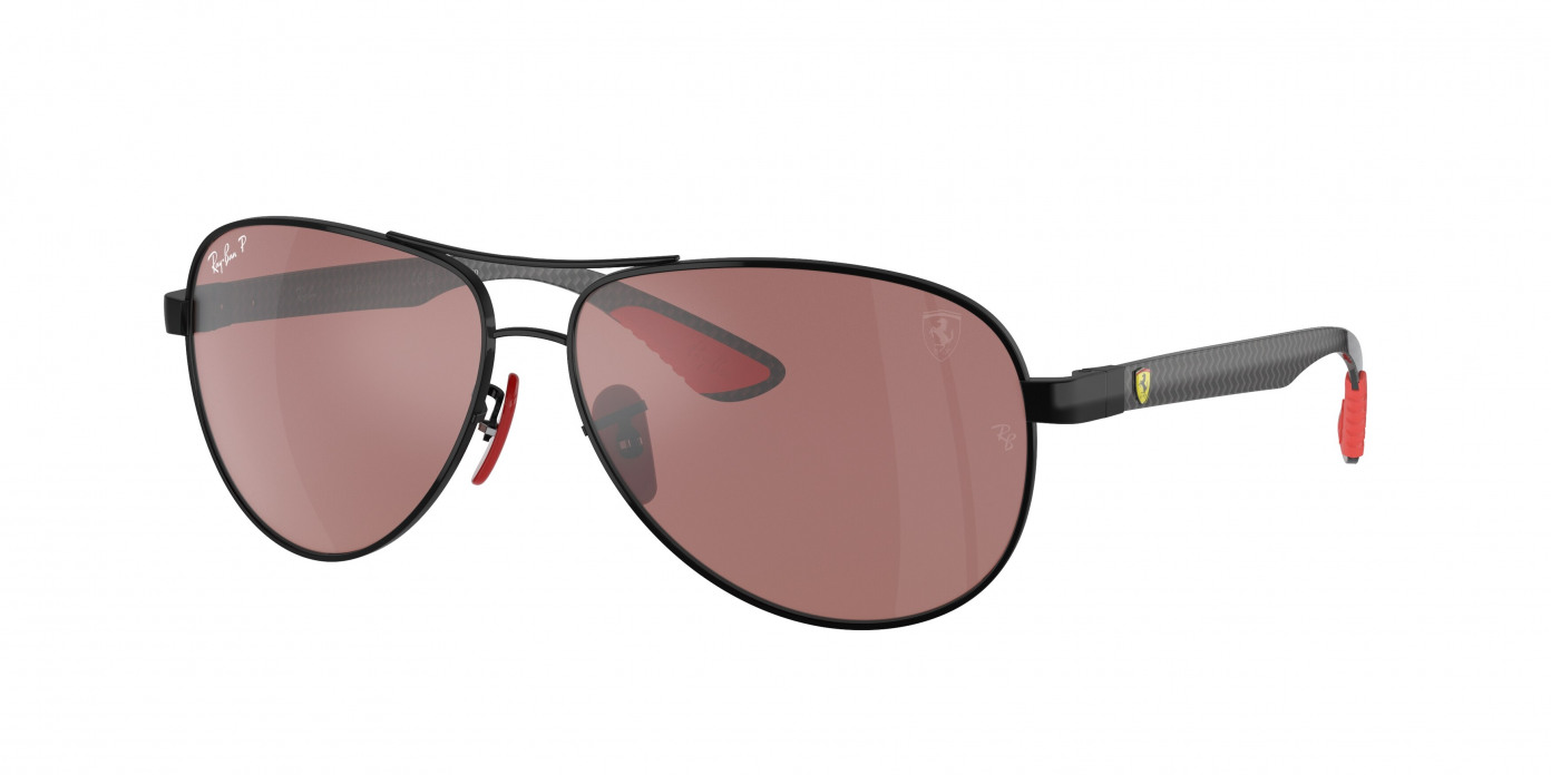 Ray-ban Ferrari  RB8331M F002H2 Black Polarized (Purple Mirror Silver Polar)