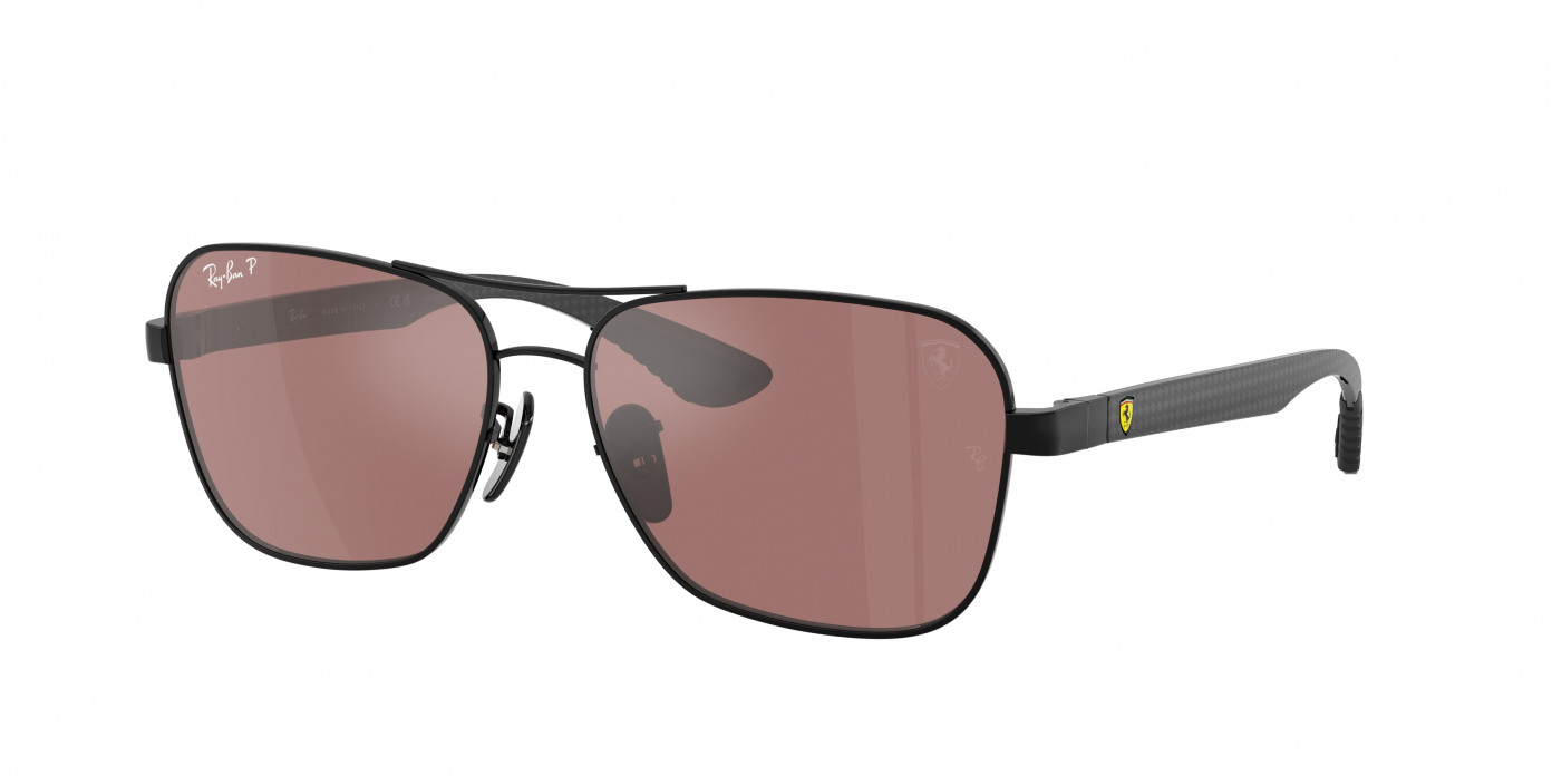 Ray-ban Ferrari  RB8336M F117H2 Black Polarized (Purple Mirror Silver)