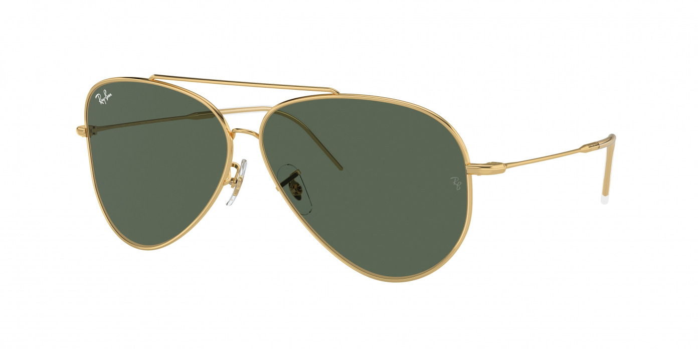 Ray-ban Aviator Reverse RBR0101S 001/VR Arista Gold (G-15 Green)