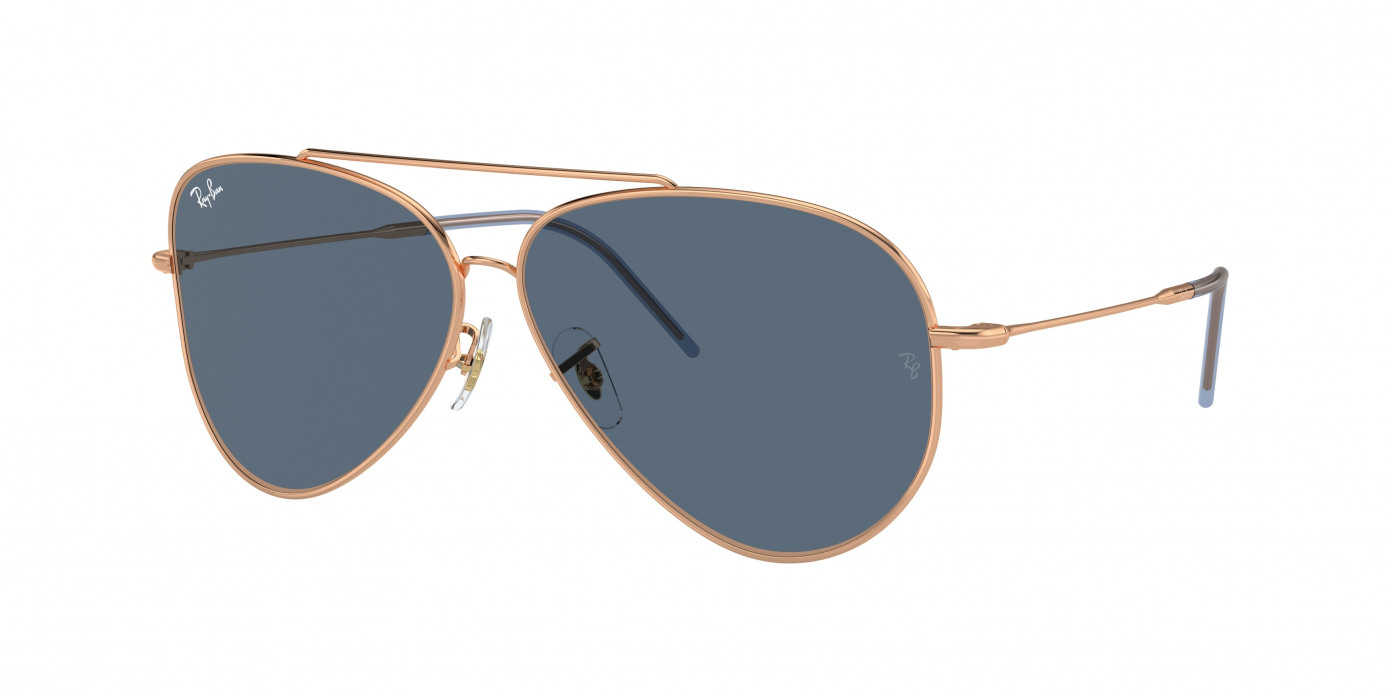 Ray-ban Aviator Reverse RBR0101S 92023A Rose Gold (Blue)