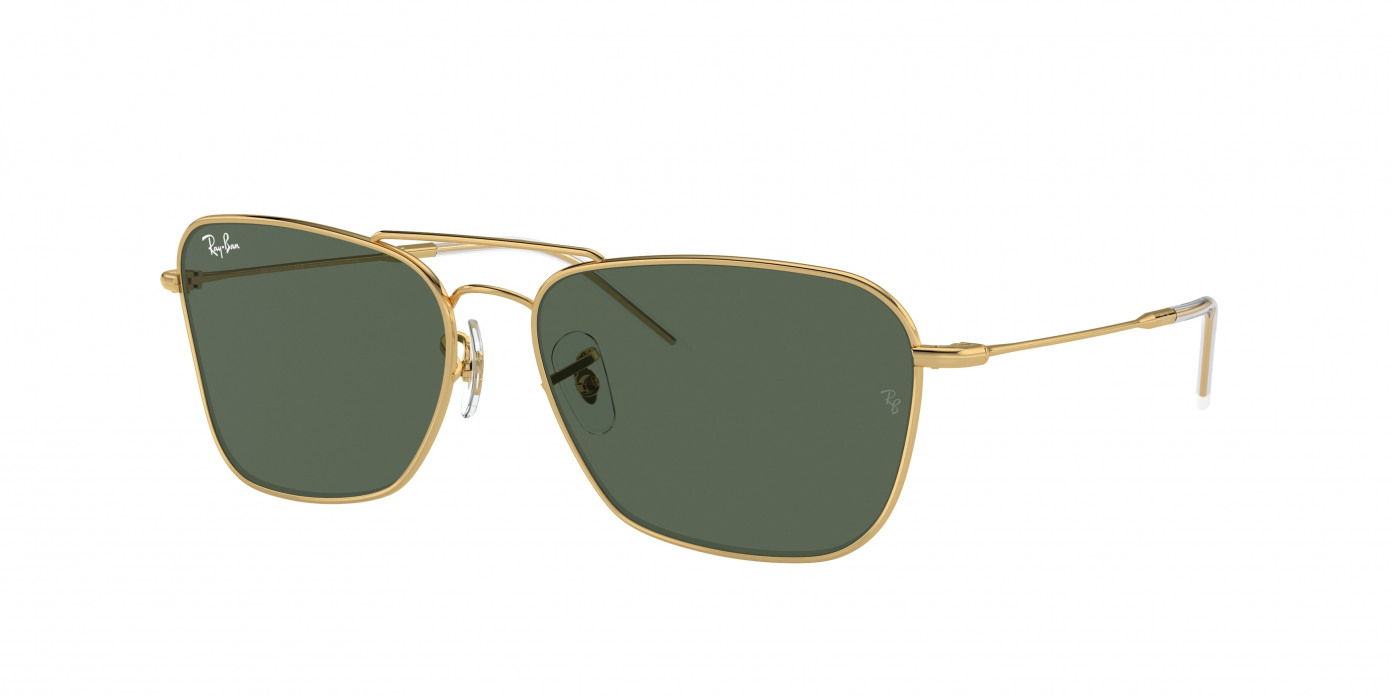 Ray-ban Caravan Reverse RBR0102S 001/VR Arista Gold (G-15 Green)