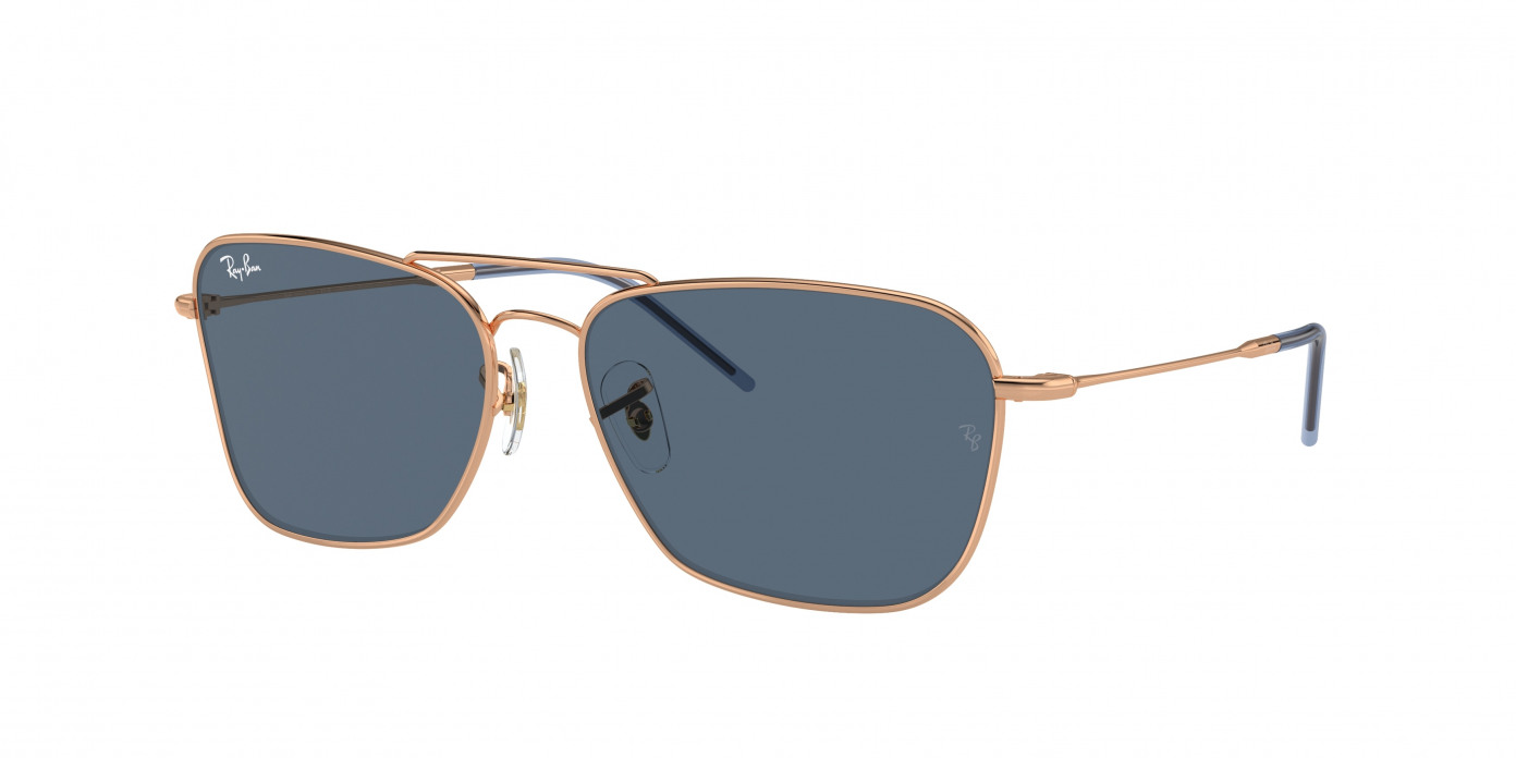 Ray-ban Caravan Reverse RBR0102S 92023A Rose Gold (Blue)