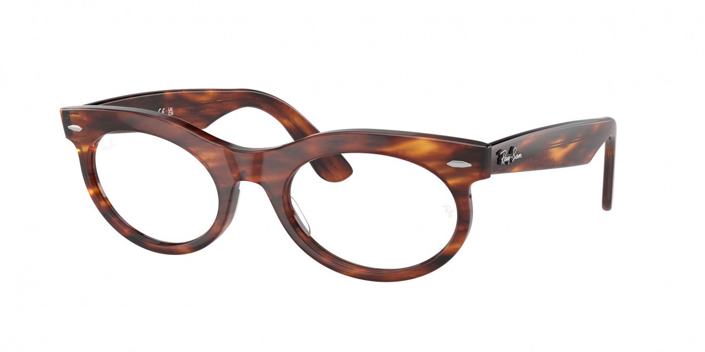 Ray-ban Wayfarer Oval RX2242V 2144 Striped Havana