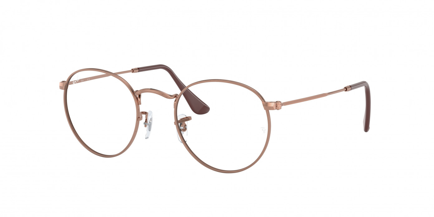 Ray-ban Round Metal RX3447V 3094 Rose Gold