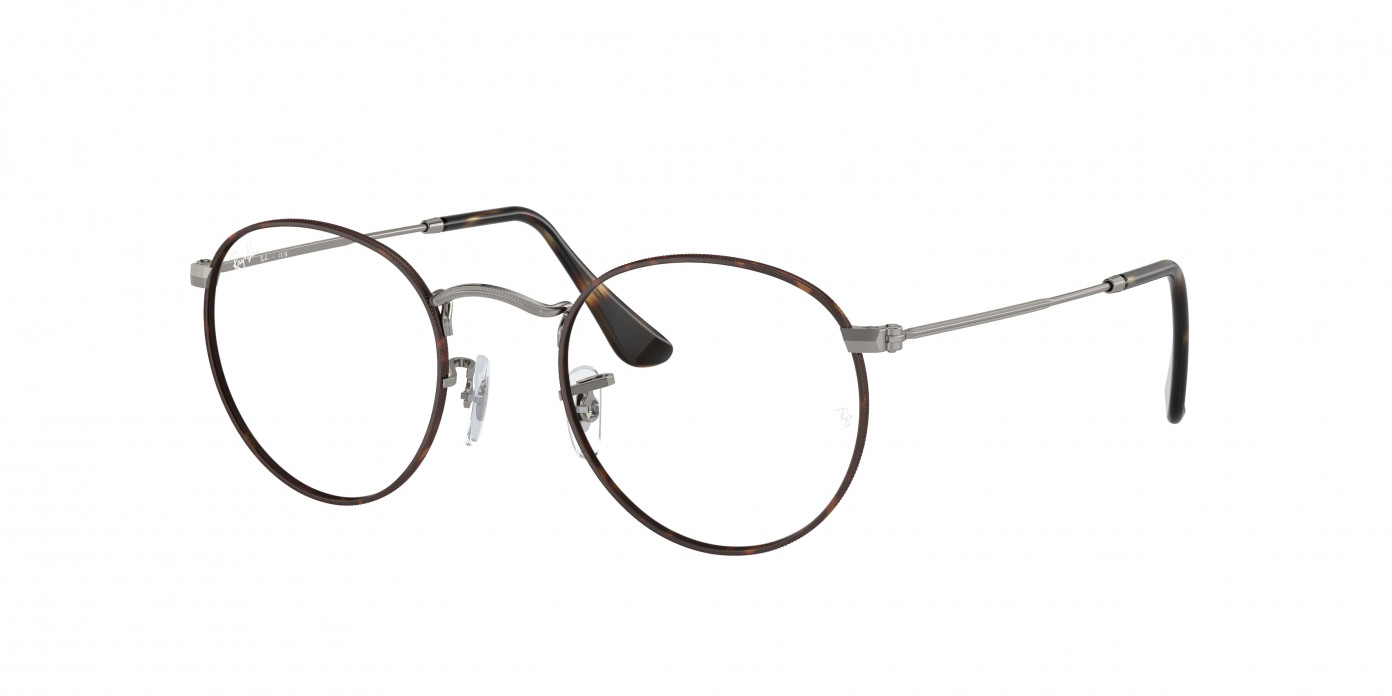 Ray-ban Round Metal RX3447V 3174 Havana On Gunmetal