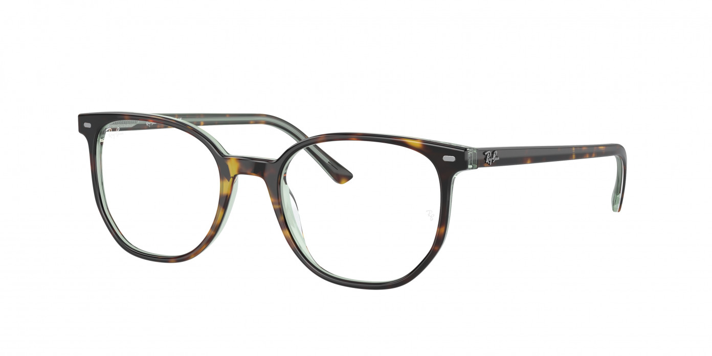 Ray-ban Elliot RX5397 8249 Havana On Transparent Green