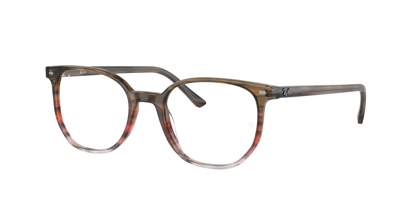Ray-ban Elliot RX5397 8251 Striped Brown & Red