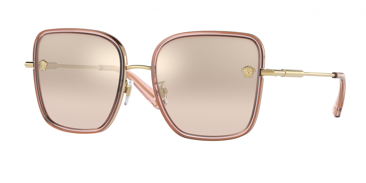 Versace  VE2247D 14837I Transparent Pink (Light Brown Mirror Grad Gold)