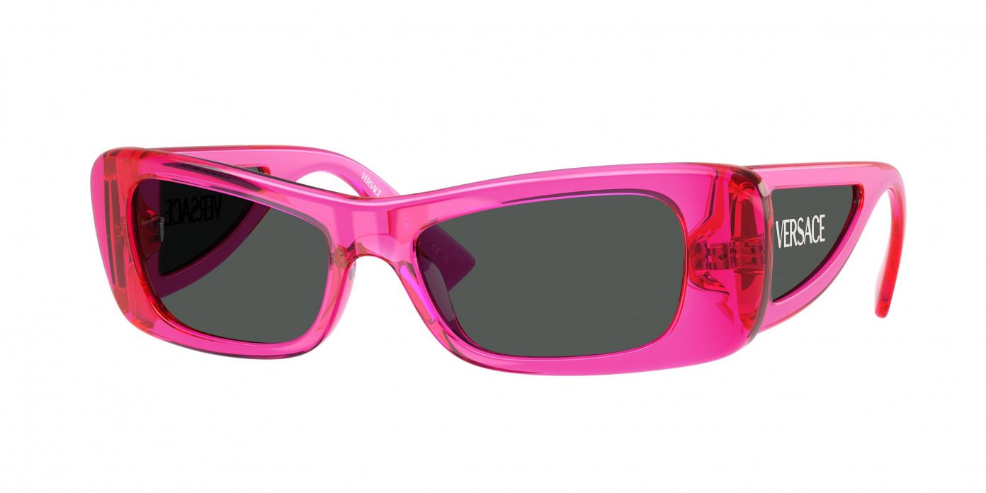 Versace  VE4481 543487 Fuchsia Fluo Transparent (Dark Grey)