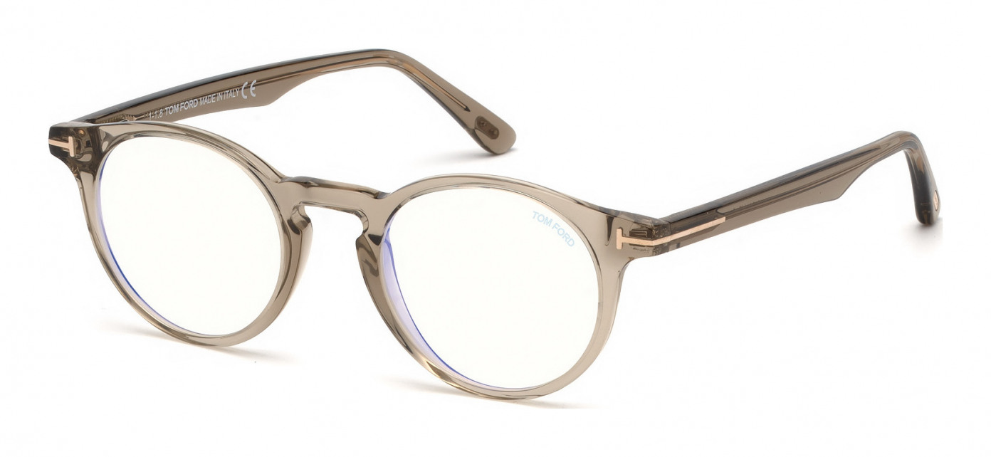 Tom Ford  FT5557-B 045 Shiny Light Brown