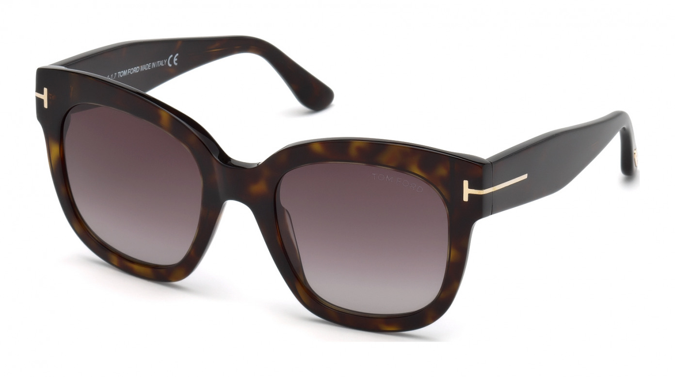Tom Ford Beatrix-02 FT0613 52T Dark Havana / Gradient Bordeaux